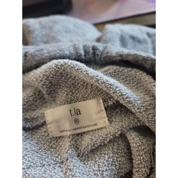 Anthropologie T.La Open-Shoulder Sweatshirt - XL - New - Picture 5 of 5